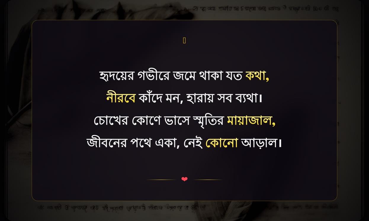 Best Emotional Quotes In Bengali